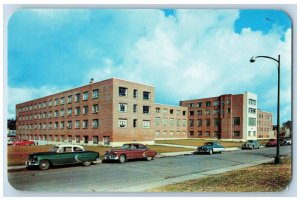 Moscow Idaho ID Postcard Gault-Upham Dormitories University Of Idaho c1960s Cars