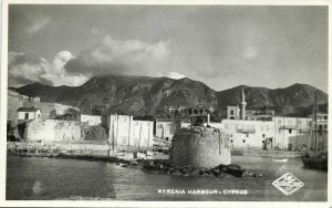 cyprus, KYRENIA, Harbour Scene (1950s) RPPC Postcard