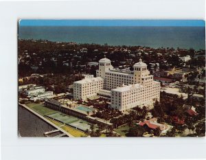 Postcard Aerial view of the Biltmore Hotel at Palm Beach Florida USA