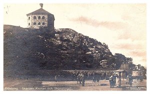 Sweden Goteborg, Skansen Kronan och Skanstorget  RPPC