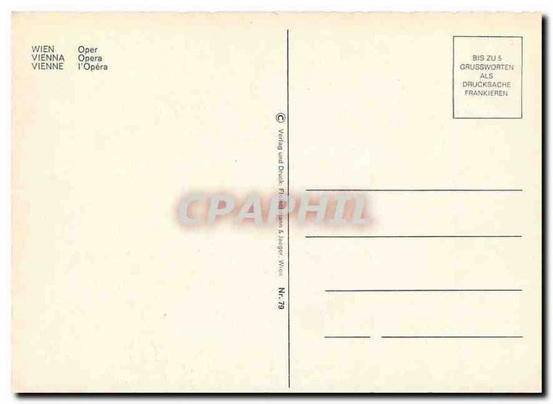 Postcard Modern Vienna Opera