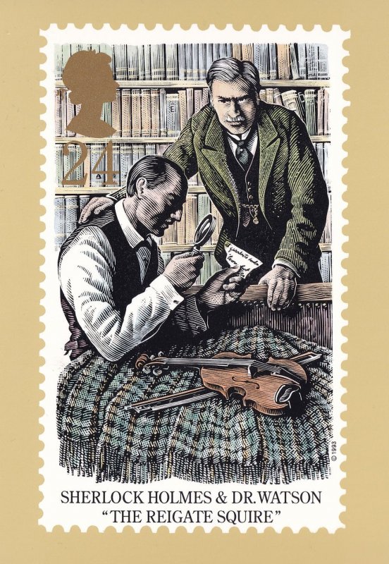 Sherlock Holmes The Reigate Squire Book Limited Edition Postcard
