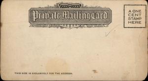 Atlantic City NJ Heinz Pier 1900 3.33x6.5 Inches Private Mailing Card