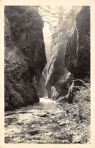 Oneonta Gorge real photo - Columbia River Highway, Oregon OR  