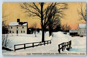 c1910's Poet Whittiers Birthplace Snowbound Haverhill Massachusetts MA Postcard