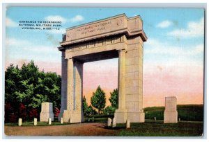 Vicksburg National Military Park Memorial Arch Mississippi MS Postcard