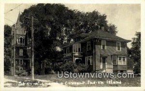 Real Photo, St. Anne Church & Convent in Indian Island, Maine