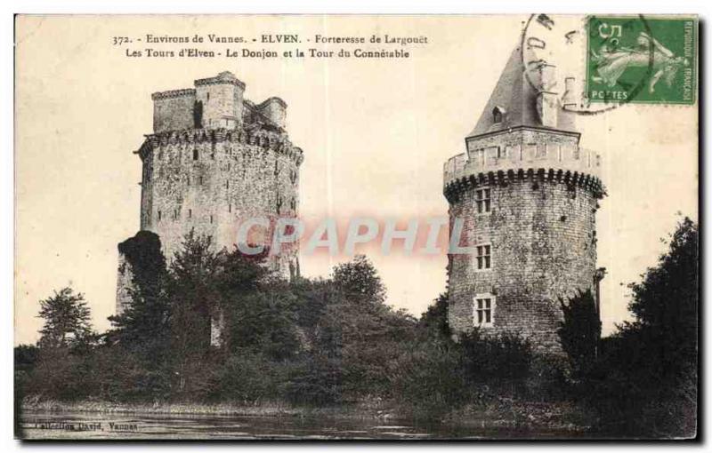 Old Postcard Elven Fortress Around Vannes From Largouët Tours D Elven Dungeon