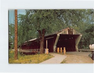 Postcard Newton Falls Covered Bridge, Newton Falls, Ohio