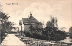 Netherlands Persput Schiedam Vintage Postcard 09.39