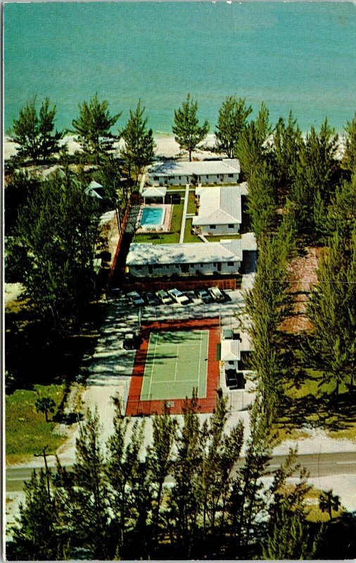 Gulfside Complex White Sands Longboat Key Sarasota FL Florida Postcard PM Cancel 