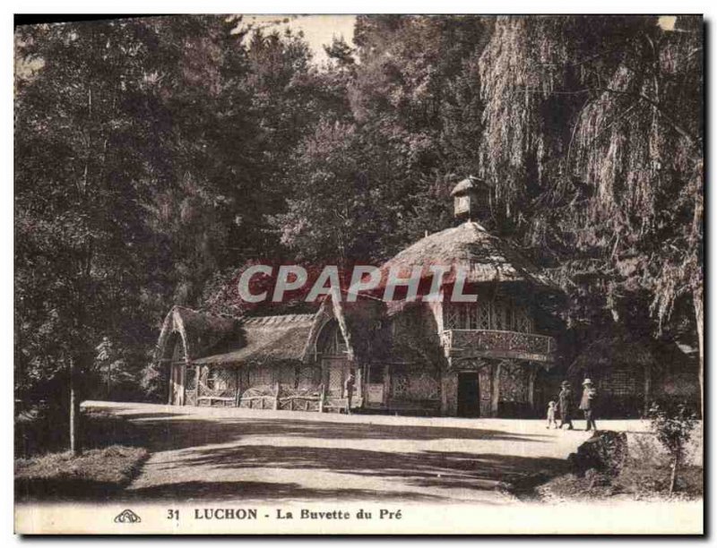 Old Postcard Luchon La Buvette du Pre