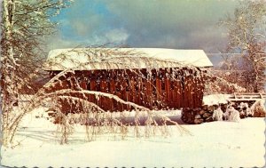 New Hampshire, Andover - Snowbound Covered Bridge - [NH-296]