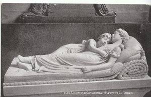 Staffordshire Postcard - Lichfield Cathedral - Sleeping Children    ZZ2649