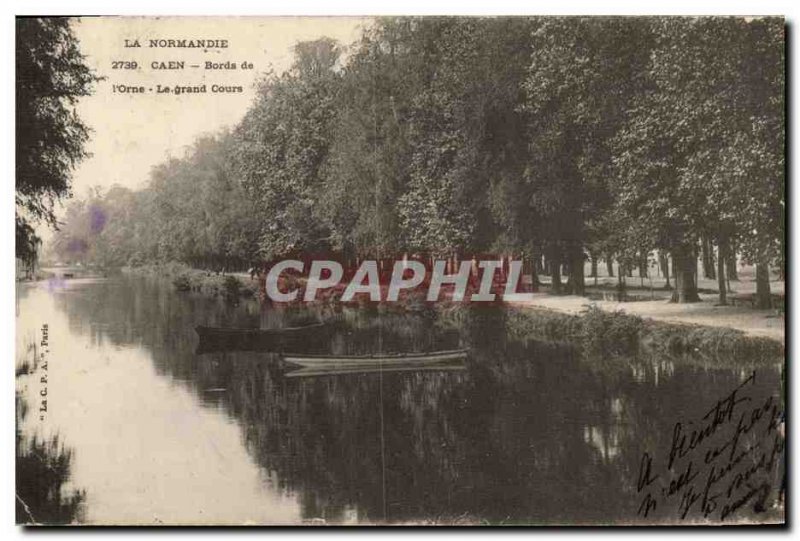 Old Postcard Caen Bords de L Orne The Great Courses