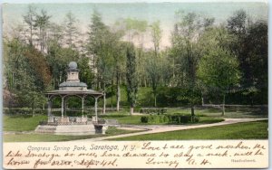 Postcard - Congress Spring Park - Saratoga, New York