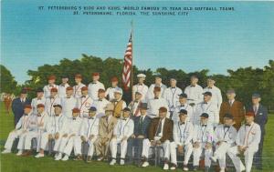 1940s Sports St Petersburg Kids Kubs Softball Team Hartman postcard 2297
