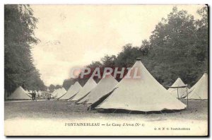 Old Postcard Fontainebleau The Camp & # 39Avon Army