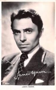 James Mason Movie Star Actor Actress Film Star Writing on back 