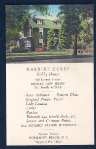 Harriet Hurst Hobby House Roselle New Jersey unused c1920's