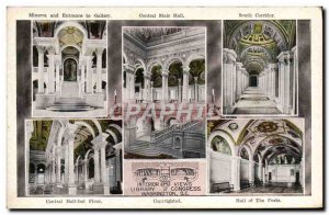 Old Postcard Views Interior Library Of Congress Washington D C Library