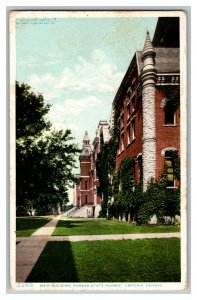 1916 Postcard Main Building Kansas State Normal Emporia KS Standard View Card 