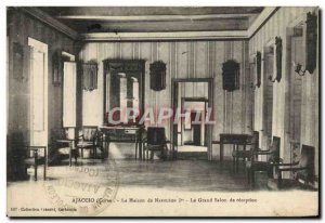 Old Postcard Ajaccio House of Napoleon 1st The large reception room