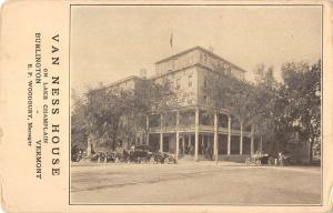 Burlington Vermont Van Ness House Street View Antique Postcard K83203