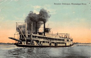 Steamer Dubuque Sternwheeler River Steamship Mississippi River Ferry Boat Ship 