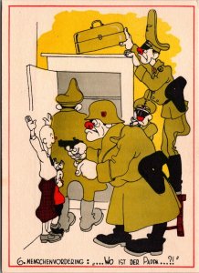 World War 2 Anti Nazi Hitler Comic Caricature WW2 Mensen Vorderingen BS20