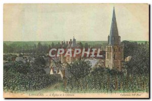 Old Postcard Langeais The Church and the Chateau
