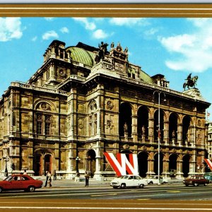 c1970s Vienna, Austria State Opera House Theater Facade Cars Chrome 4x6 PC M24