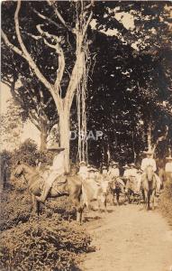 C34/ Intreresting Real Photo RPPC Postcard c1910 Mexico? Texas? Natives Horse 18