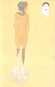 Artist Raphael Kirchner  # 4 Les Peches Capitaux L'Envie unused 