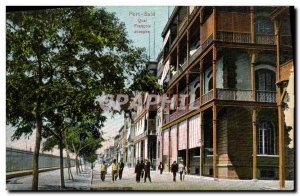 Postcard Old Port Said Egypt Quai Francois Joseph