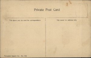 Vanvouver BC Logging Lumberjacks on Giant Log c1910 Postcard 