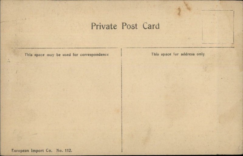 Vanvouver BC Logging Lumberjacks on Giant Log c1910 Postcard 