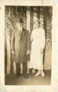 RPPC A.L. Greider Evangelist & Nurse, American Flag, Isle of Pines West Indies