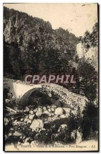 Old Postcard Corte Restonica Valley Of The Bridge Dragone