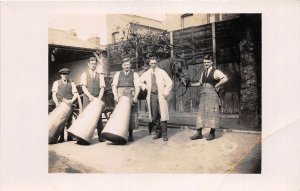 br108045  milkman social history real photo London  uk