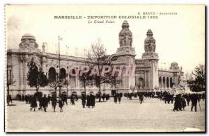 Old Postcard Marseilles Colonial Exhibition 1922 grand palace