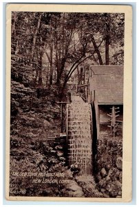 1910 The Old Town Mill-Built 1650 New London Connecticut CT Posted Tree Postcard