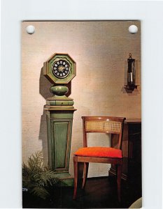 Postcard Pedestal Clock, Colonial Mfg. Co., Zeeland, Michigan