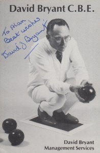 David Bryant Bowls Bowling Champion Hand Signed Management Publicity Photo Card