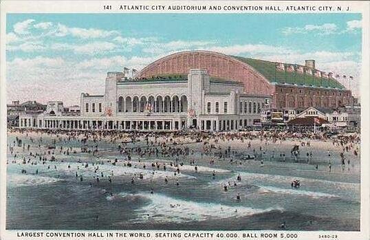 New Jersey Atlantic City Atlantic City Auditorium And Convention Hall