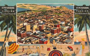 LP87  St. Petersburg  Florida Postcard Beautiful View 
