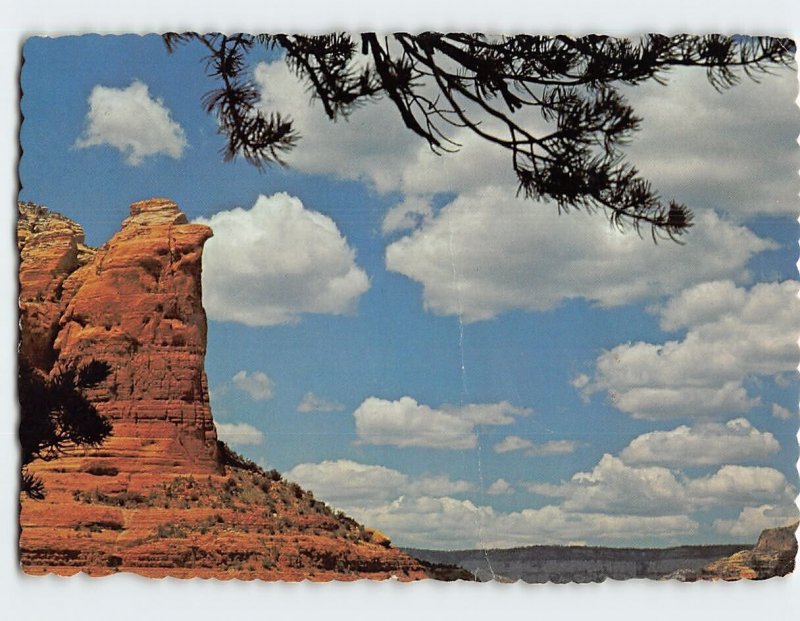 Postcard Coffee Pot Rock, In Oak Creek Canyon, Sedona, Arizona United States Arizona