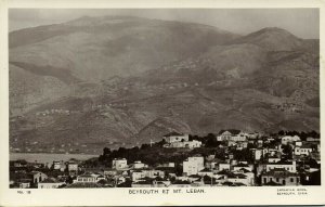 lebanon, BEIRUT BEYROUTH بيروت, Ville et Mt. Leban (1920s) Sarrafian 18 Postcard