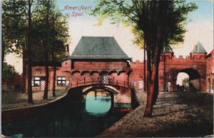 Netherlands Amersfoort Spui Vintage Postcard C173