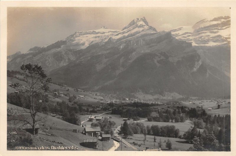 Lot 78 panorama des diablerets real photo switzerland